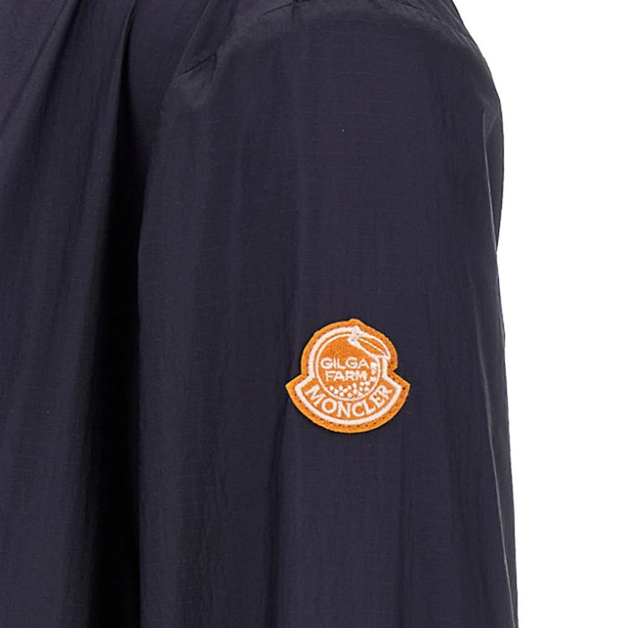 Moncler Donald Glover Hamlin Logo Patch Hooded Jacket Navy 1A00005 597SN 786