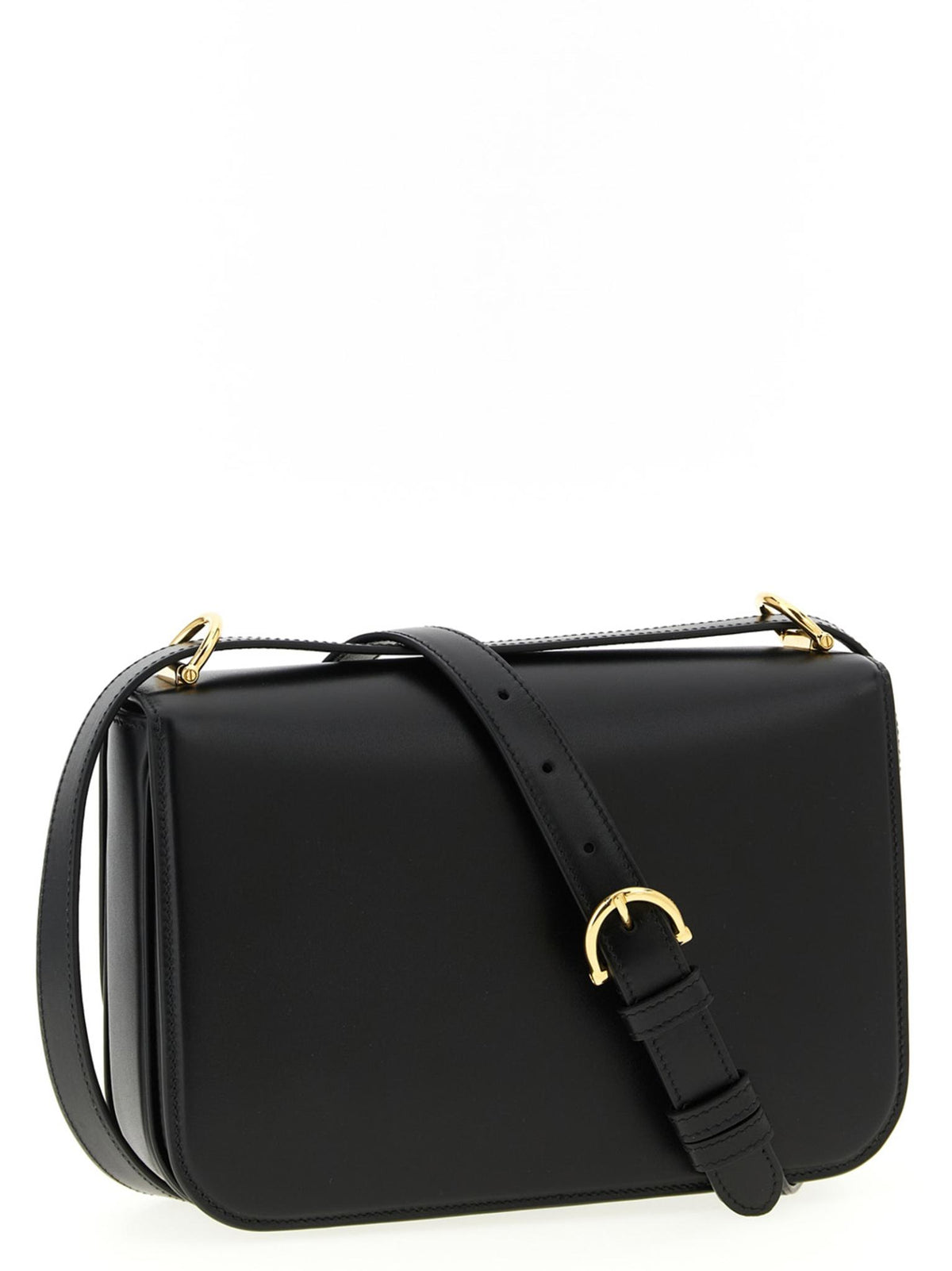 GUCCI Black Leather Shoulder Bag