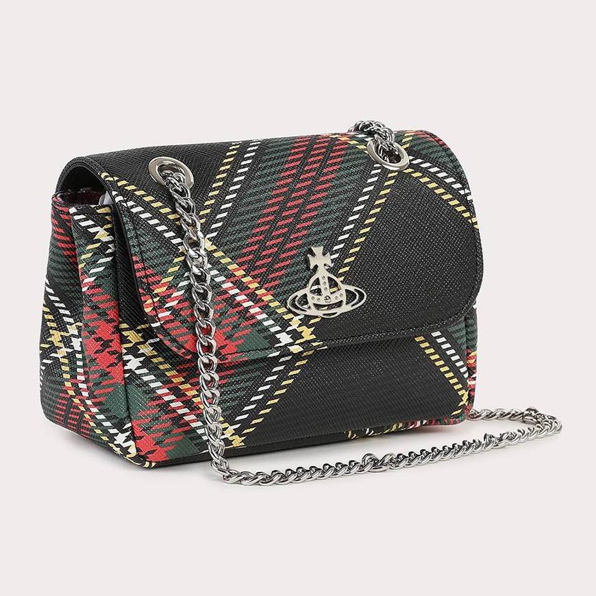Vivienne Westwood Women’s Small Purses Crossbody Bag Black Leather