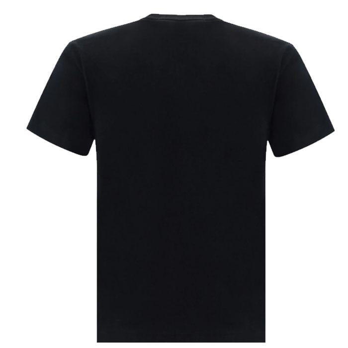 Comme des Garcons Unisex Red Heart Logo T-Shirt Black