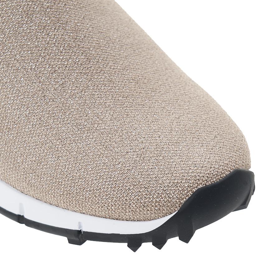 Jimmy Choo Crystal Knit Low-Top Sneakers Ballet Pink