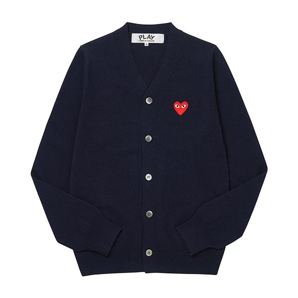 Comme des Garcons PLAY Red Heart Patch Men’s Cardigan AX N008 051 2