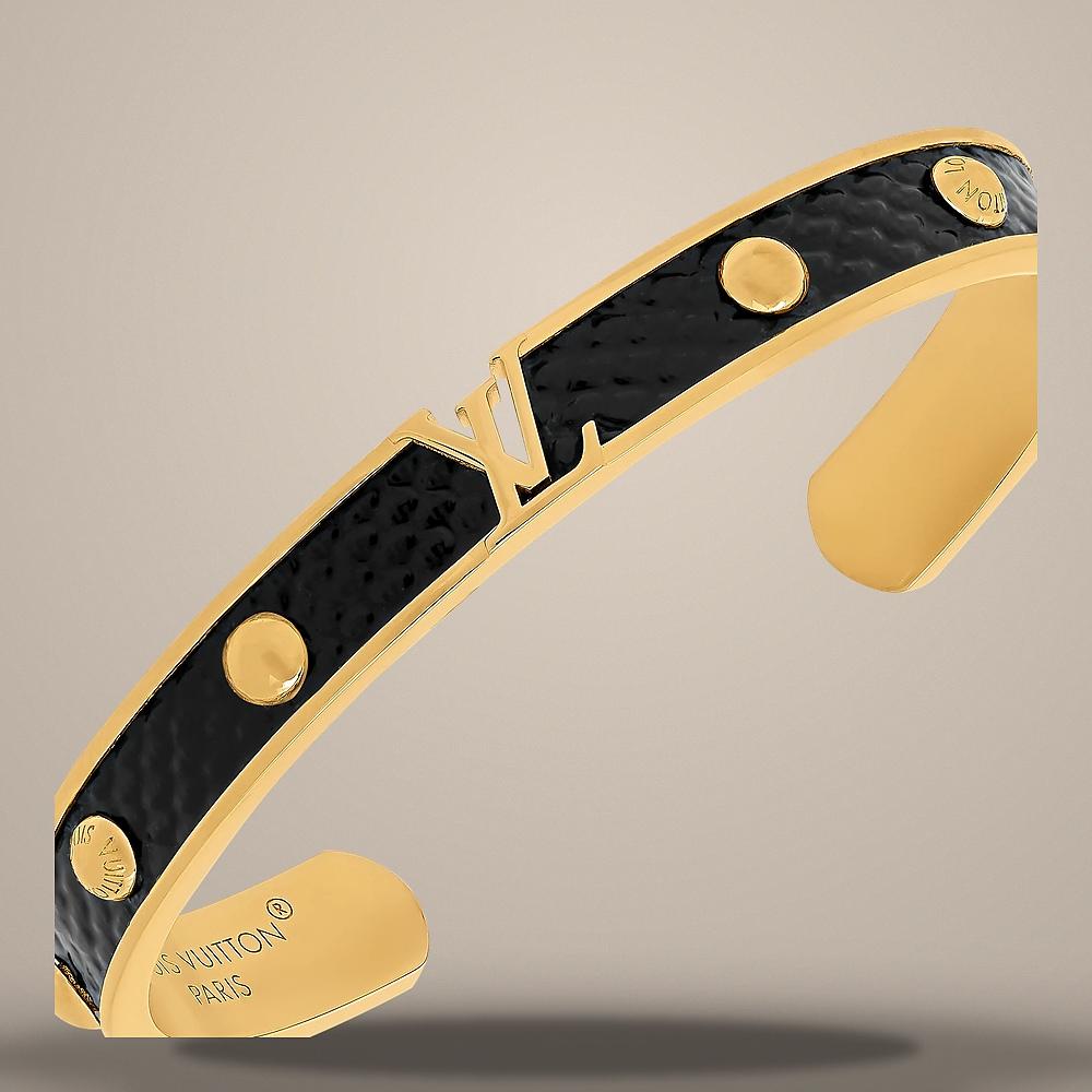 Louis Vuitton LV Initials Black Bracelet M1862