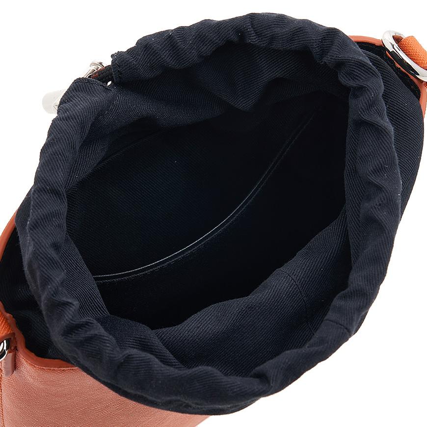 Vivienne Westwood Saffiano Drawstring Crossbody Bag