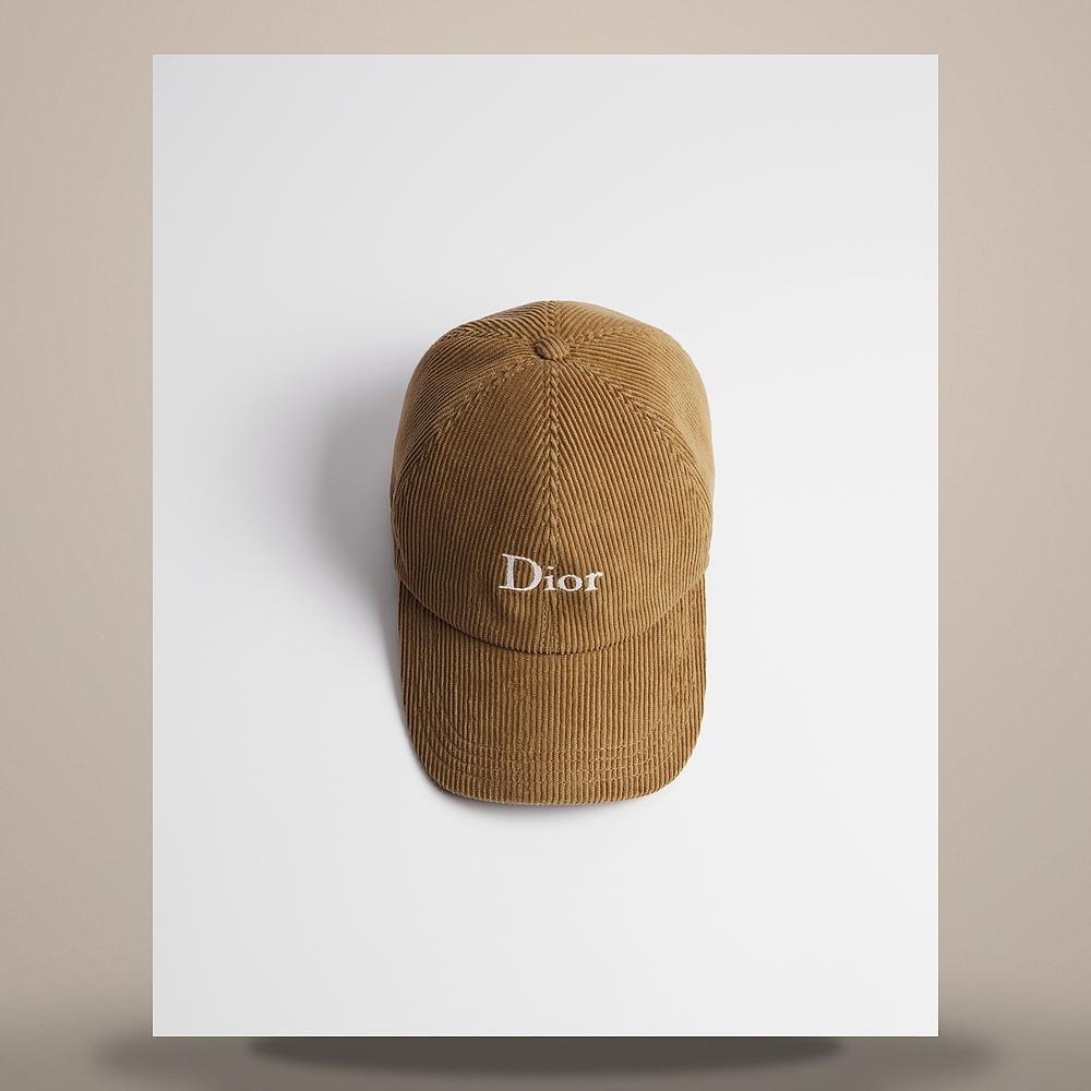 DIOR Brown Corduroy Bucket Hat 683C907B3138 C780
