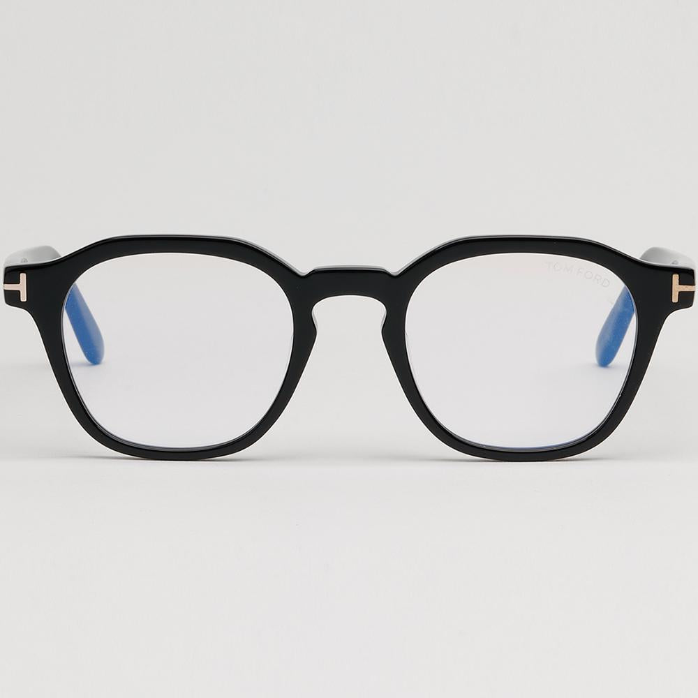 TOM FORD Blue Light Blocking Square Black Acetate Eyeglass Frames U TF6013KB 001