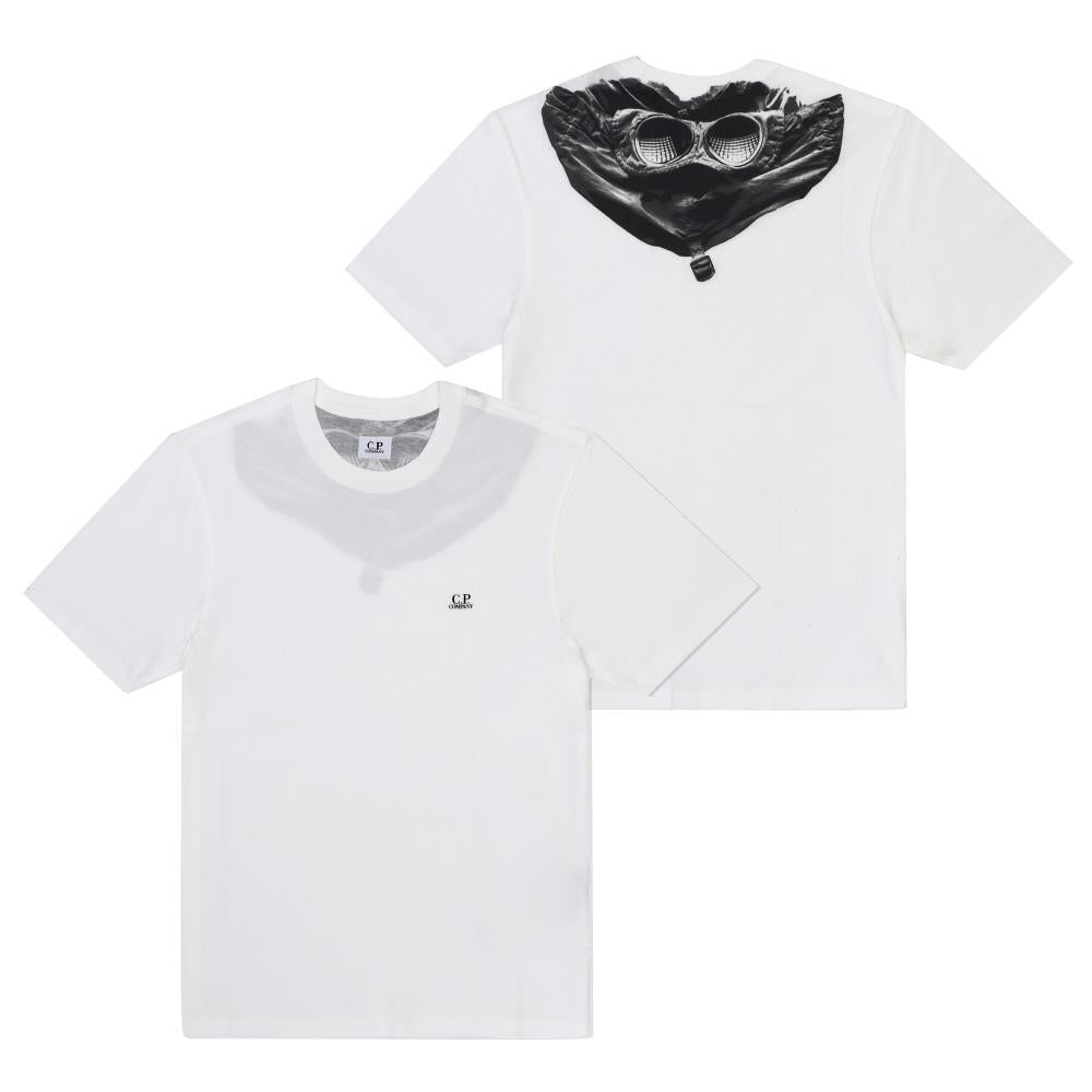 CP Company White Short Sleeve T-Shirt for Men