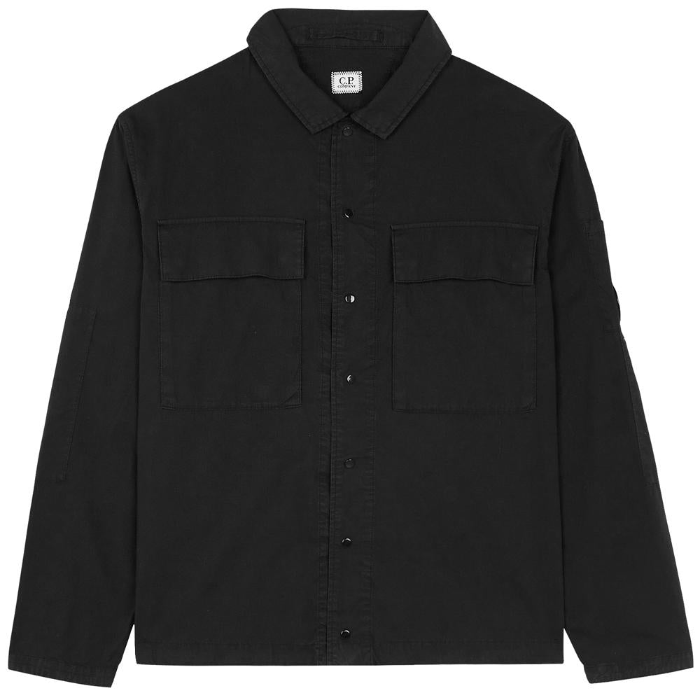 CP Company Black Pocket Overshirt Jacket Men’s 18CMOS237A 005691G 999