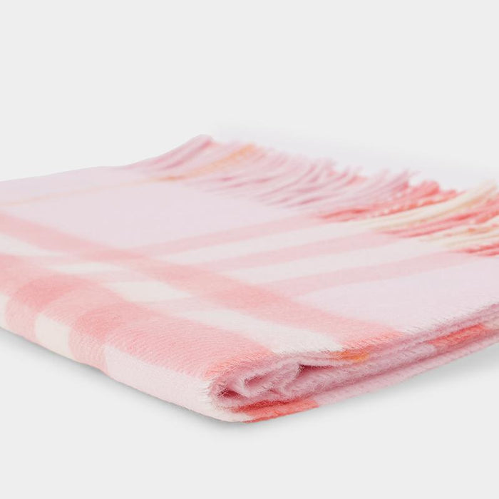 BURBERRY Giant Check Cashmere Scarf Pink 8112635