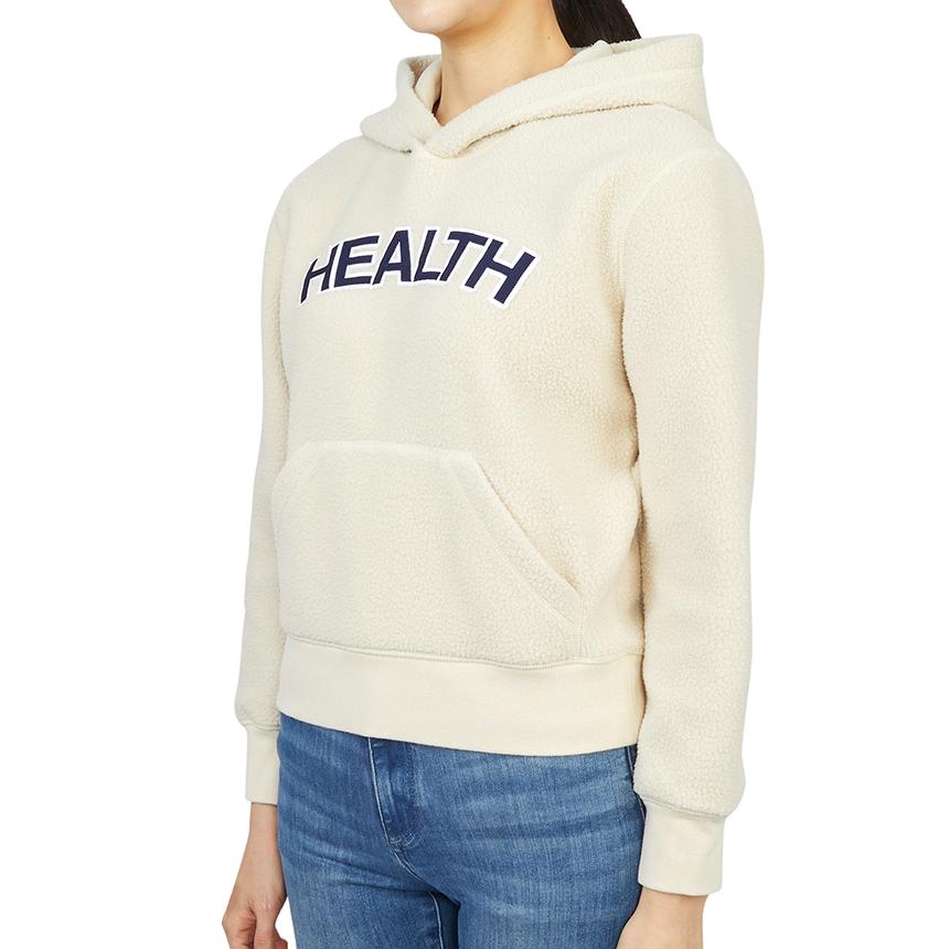 SPORTY&RICH Women’s Cream Hoodie Sweatshirt