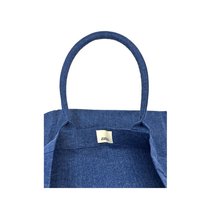 Isabel Marant Yenky Canvas Logo Tote Bag Blue