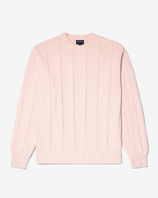 Noah Round Neck Knit Sweater for Men NOAU261MRST022PI PALE PINK DOM