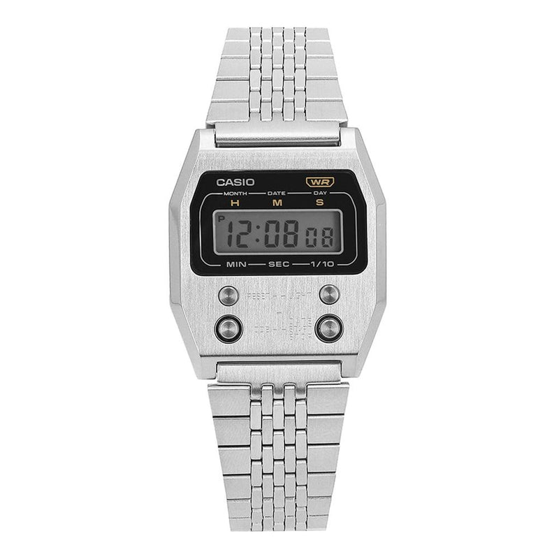 Casio Silver Stainless Steel Unisex Watch A1100D 1DF
