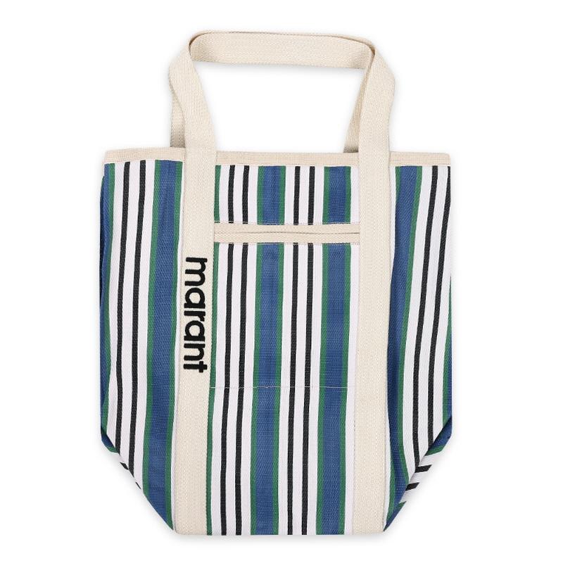 Isabel Marant Women’s Warden Stripe Tote Bag Multi Blue