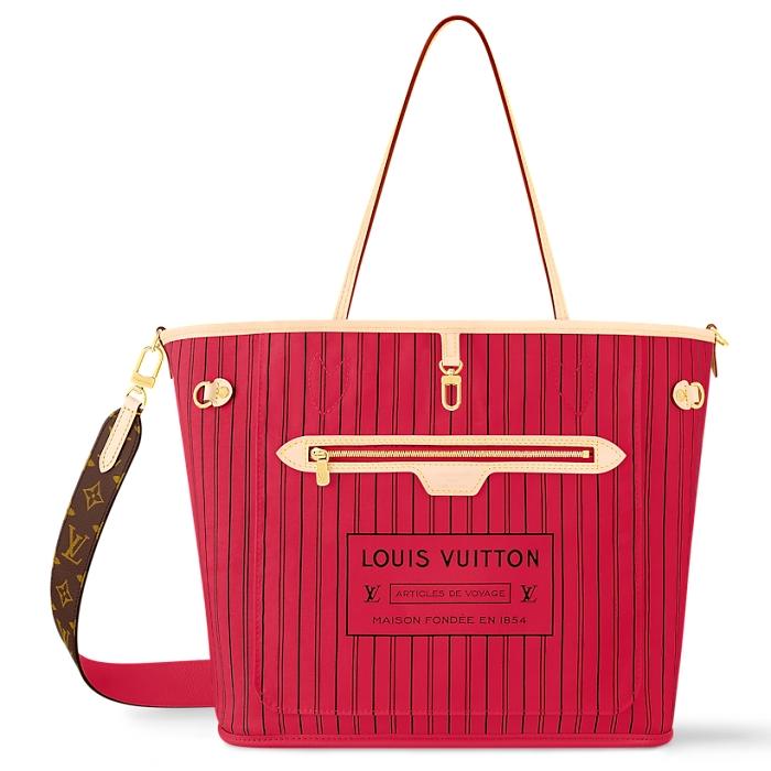 Louis Vuitton Neverfull Bandouliere Inside Out MM Shoulder Bag M12096