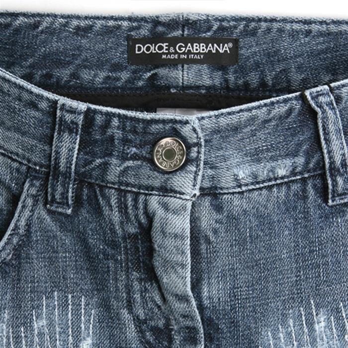 Dolce&Gabbana Hidden Patch Straight Leg Denim Jeans Black