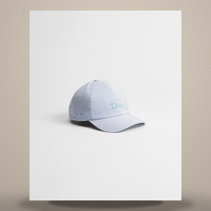 DIOR Light Blue Silk Cotton D-Player Bucket Hat CPC00195ETWS C500