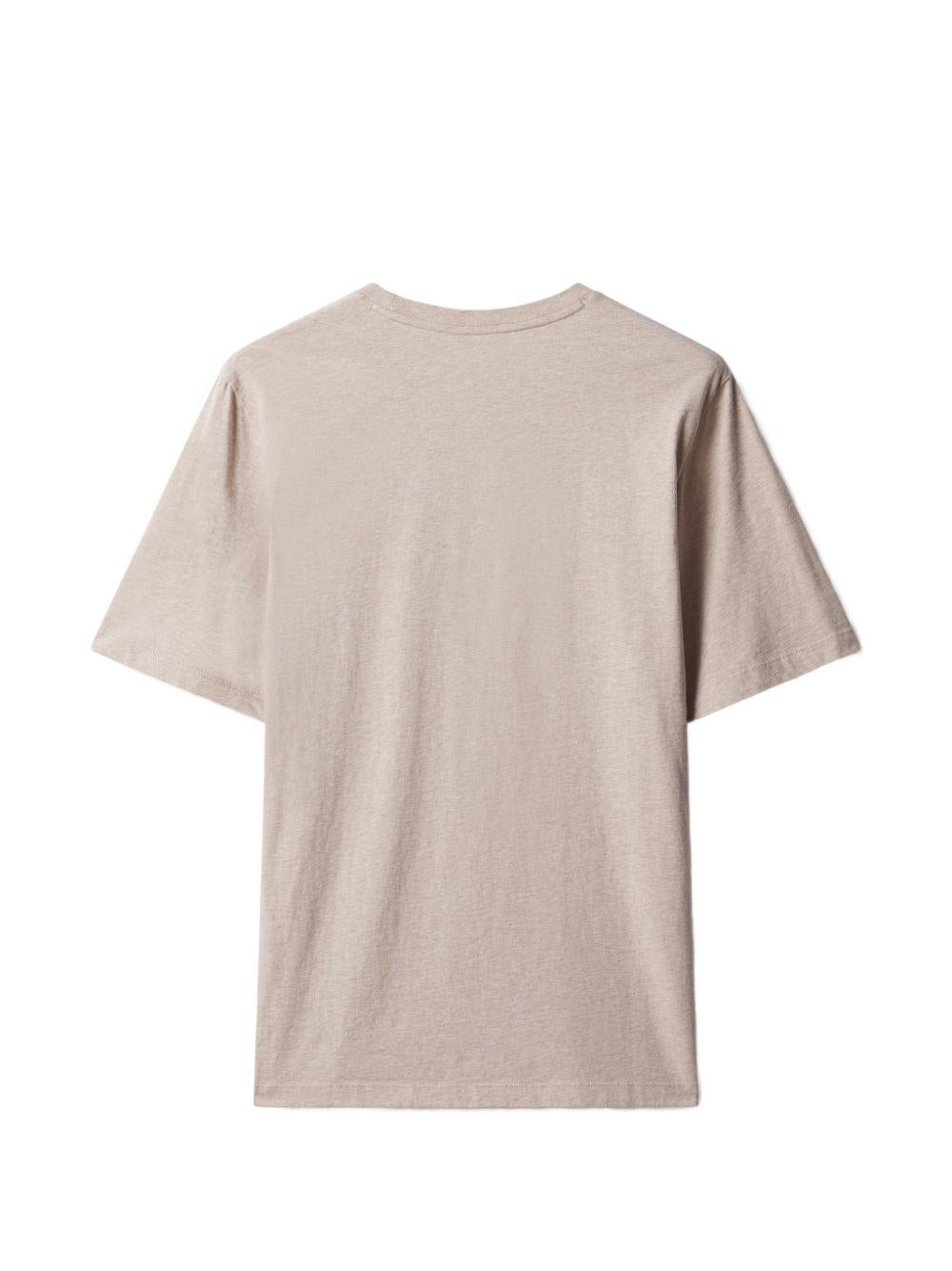 Maison Kitsune Short Sleeve Cotton T-Shirt Navy Men’s
