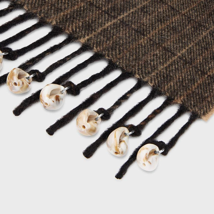 CELINE Men’s Check Cashmere Scarf AA0BS565L 02MR