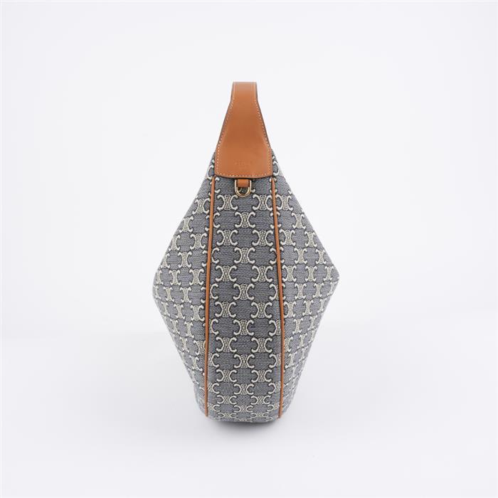 CELINE Triomphe Jacquard Loulou Shoulder Bag