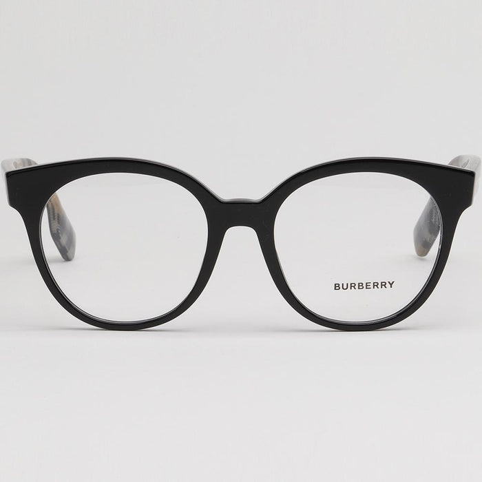 BURBERRY Black Round Acetate Eyeglass Frames Unisex BE2356 3942 JACQUELINE