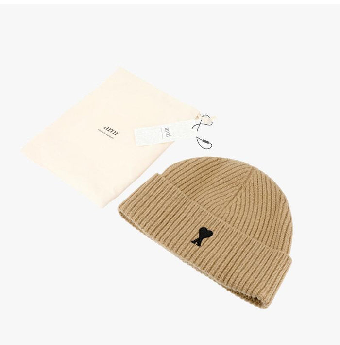 AMI Unisex Knit Beanie Hat UBO006 018 288