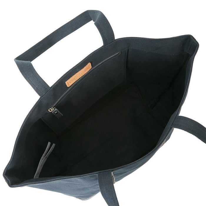 Vanessa Bruno Cabas L Canvas Tote Bag Navy Unisex