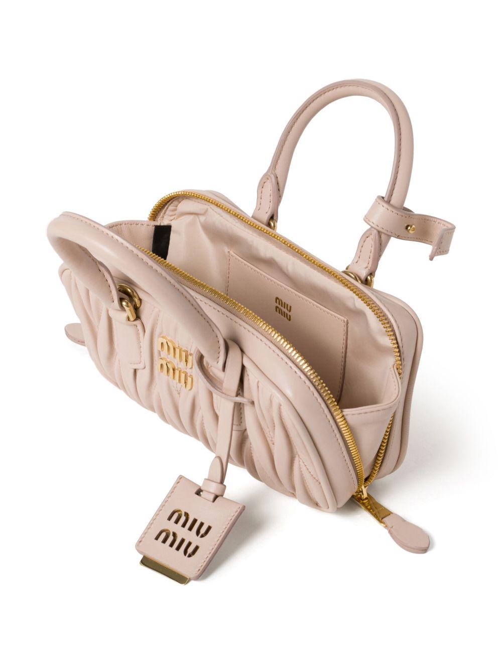 Miu Miu Brown Leather Tote Bag
