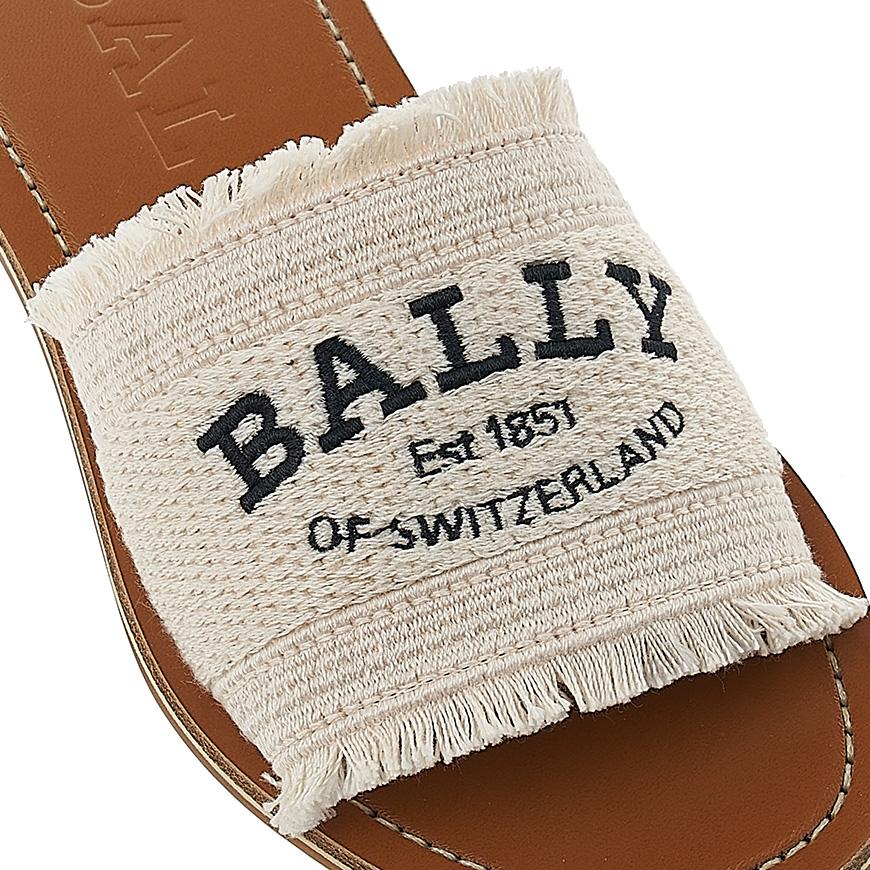 BALLY Bianca Slide Sandals Women’s Flat Black Leather