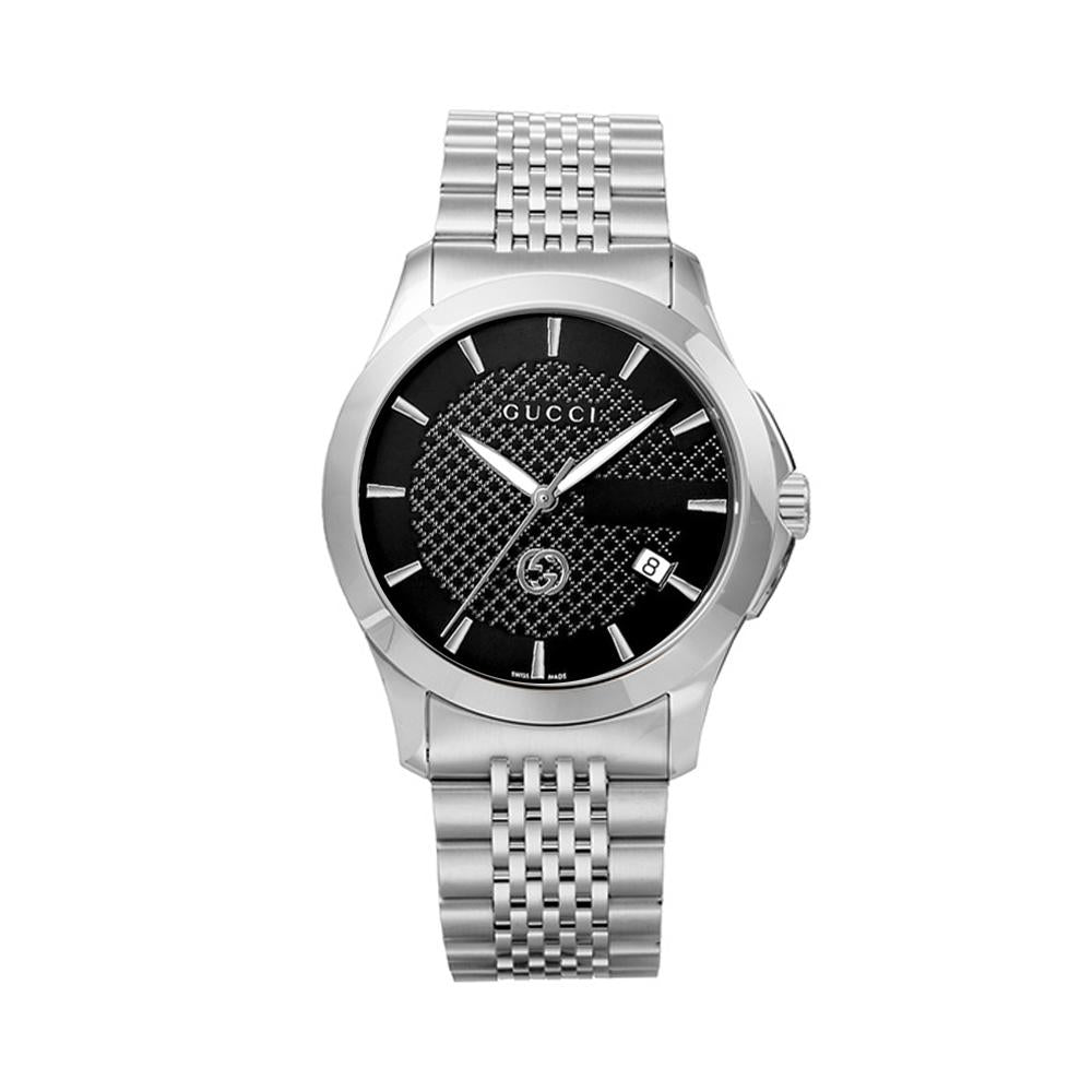 GUCCI Timeless Men’s Quartz Watch 38mm Stainless Steel YA1264106 G