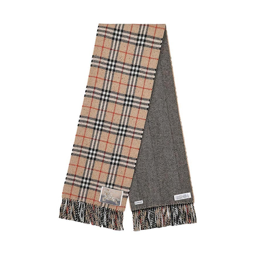 BURBERRY Unisex Check Wool Scarf 8099014 MU DF CHECK TO TEX SCF B9719
