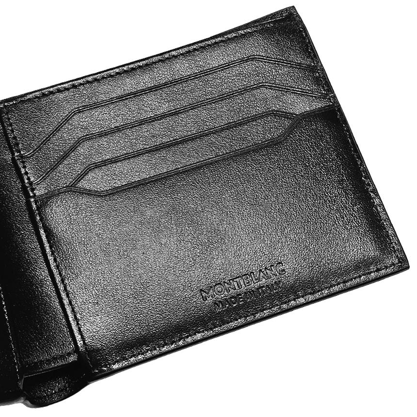 Montblanc Meisterstück Black Leather Men’s Bifold Wallet 8CC