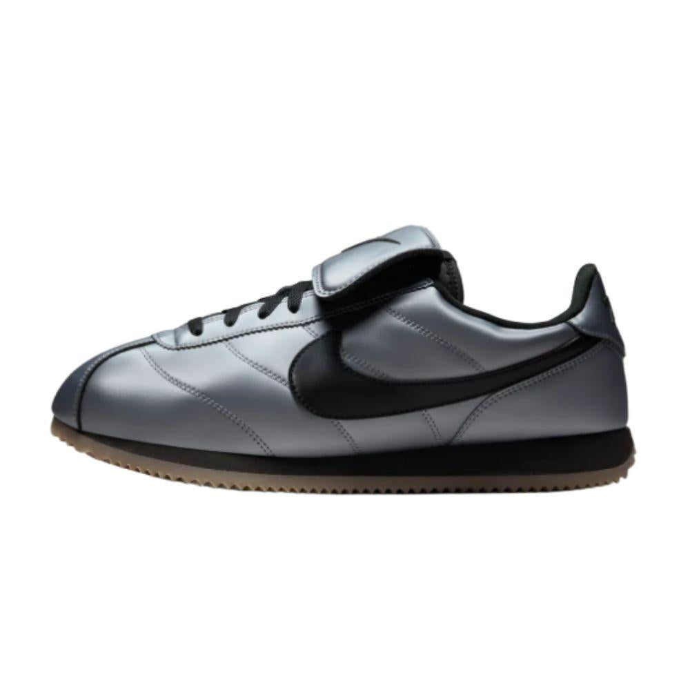 Nike Metallic Cool Gray/Black Cortez Low-Top Sneakers HQ3490 099
