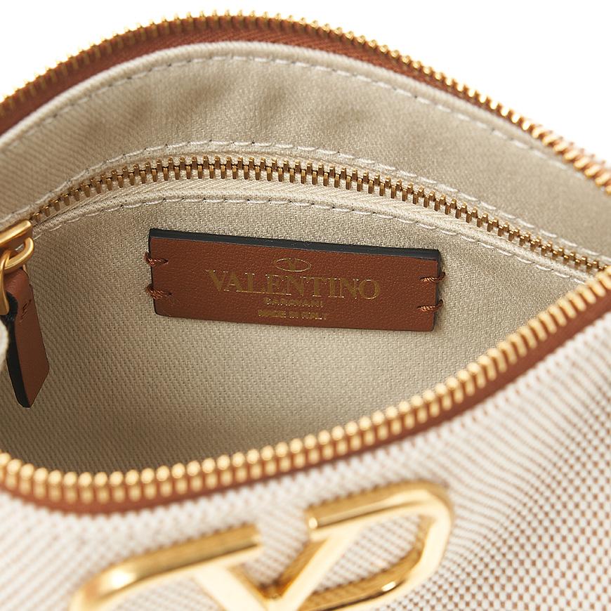 VALENTINO Garavani VLogo Signature Leather Pouch Bag Women’s
