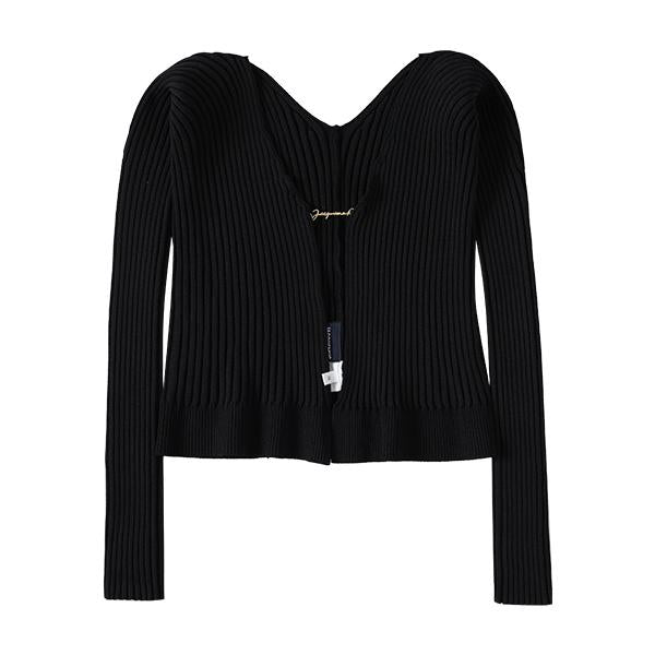 JACQUEMUS Women’s Black Knit Cardigan