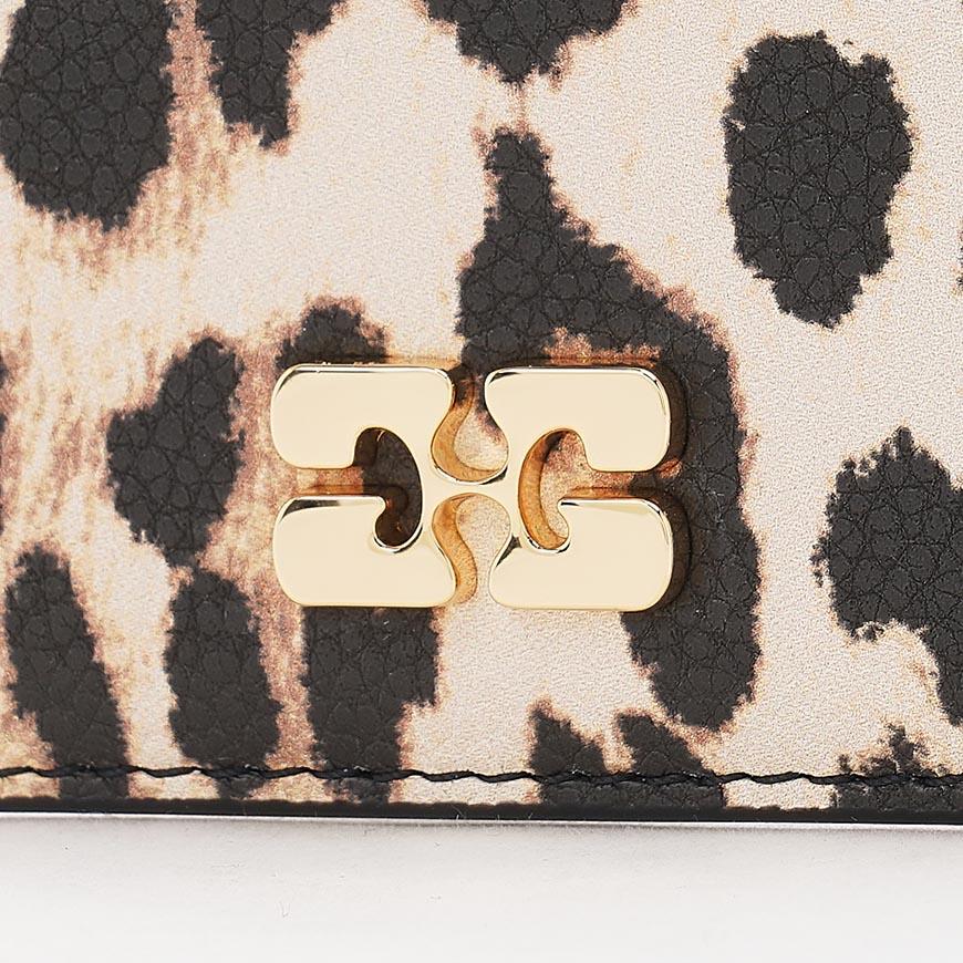 GANNI Women’s Leopard-Print Faux Leather Card Holder B3010076 859
