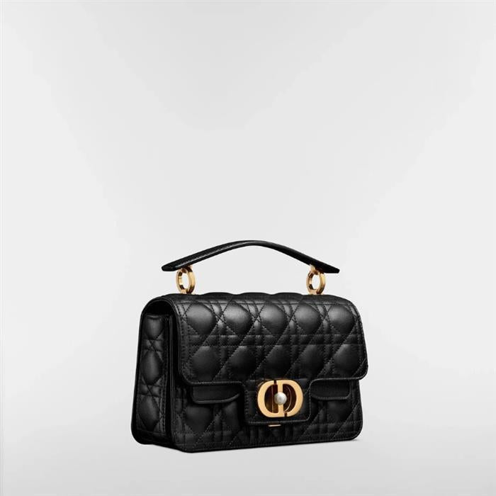DIOR Jolie Small Top Handle Bag Black Leather Shoulder Bag