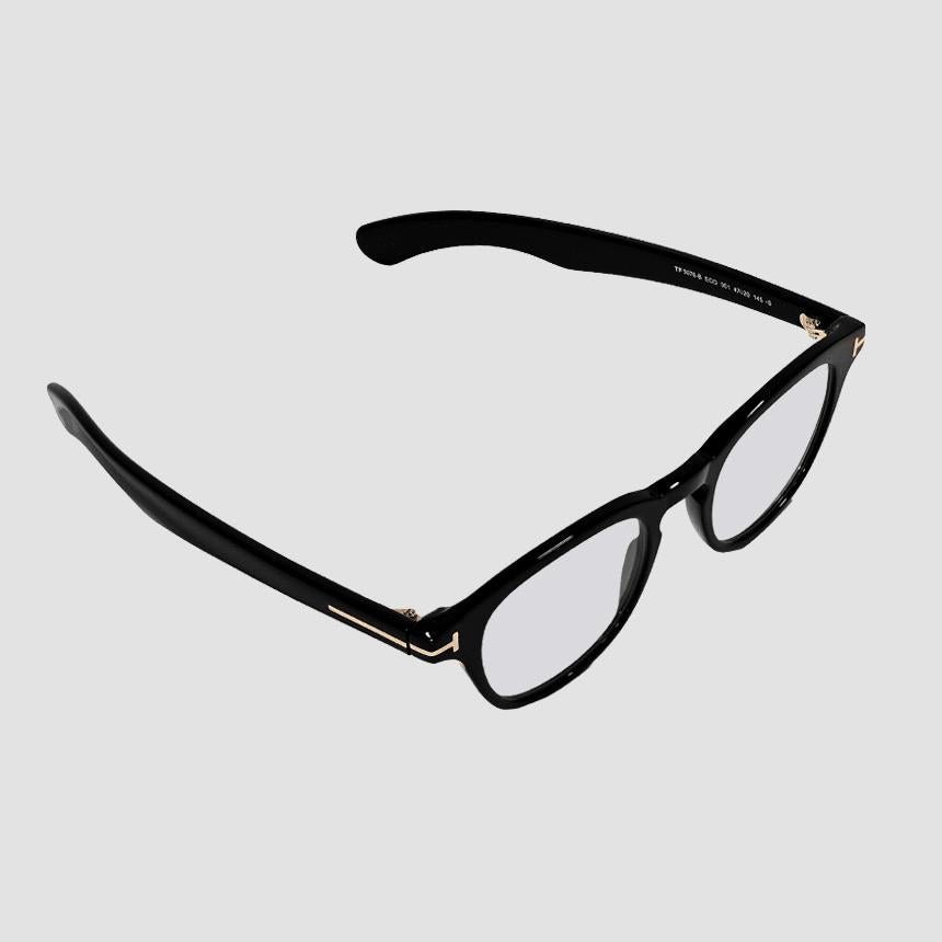 TOM FORD Blue Light Blocking Square Black Eyeglasses FT5976B 001