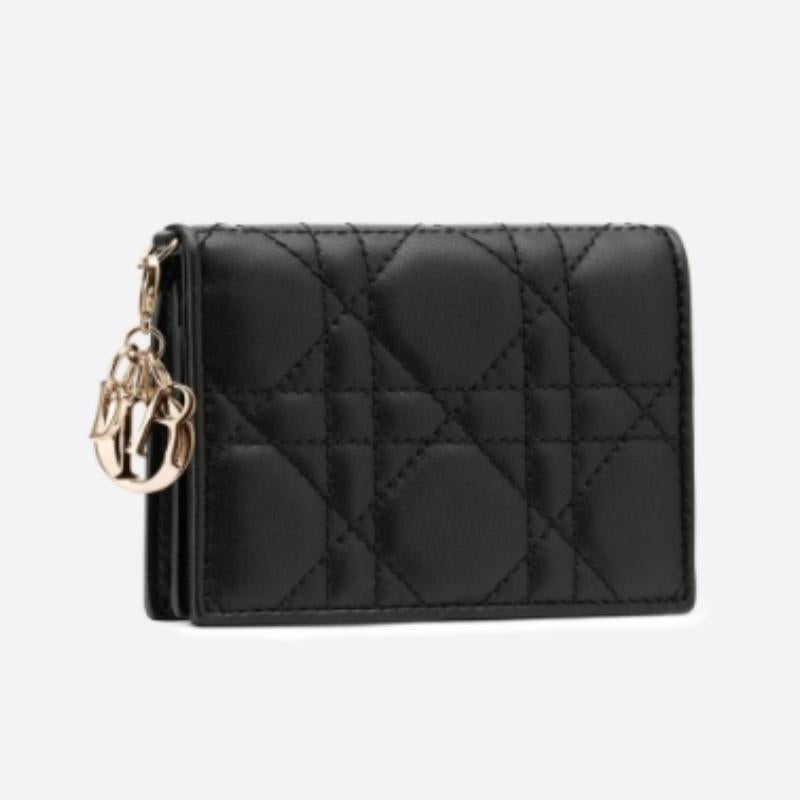 DIOR Lady Dior Bifold Card Holder Wallet S0011ONMJ M900