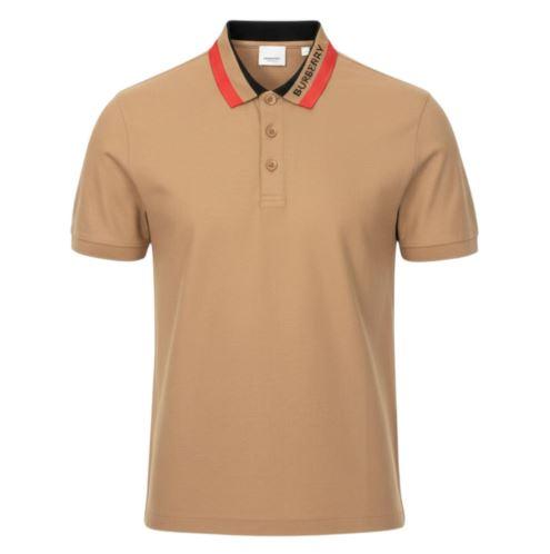 BURBERRY Logo Short Sleeve Polo Shirt for Men