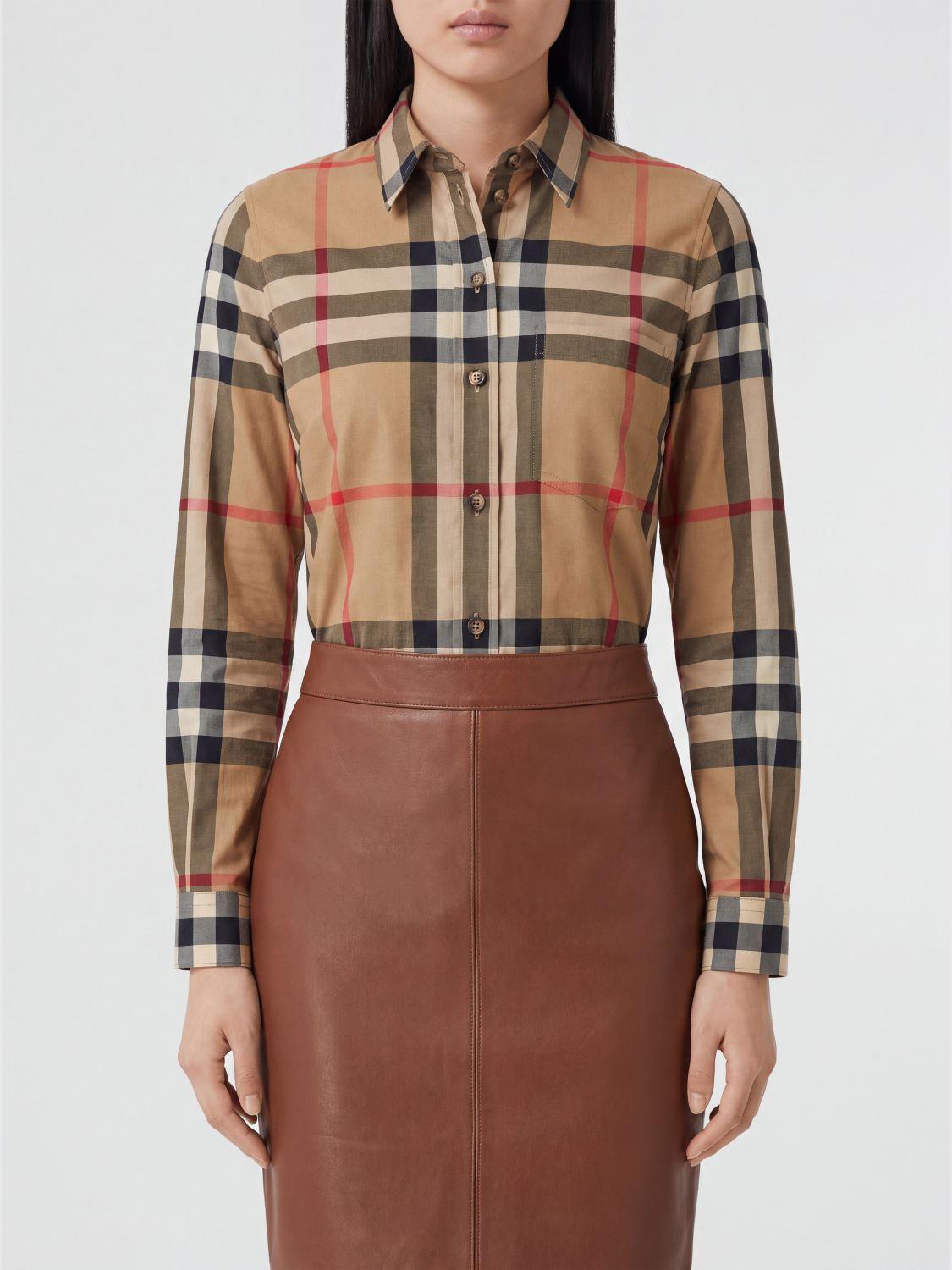 BURBERRY Long Sleeve Button-Up Shirt