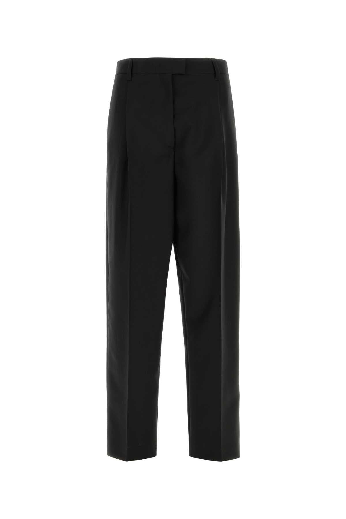 PRADA Black Wool Classic Trousers