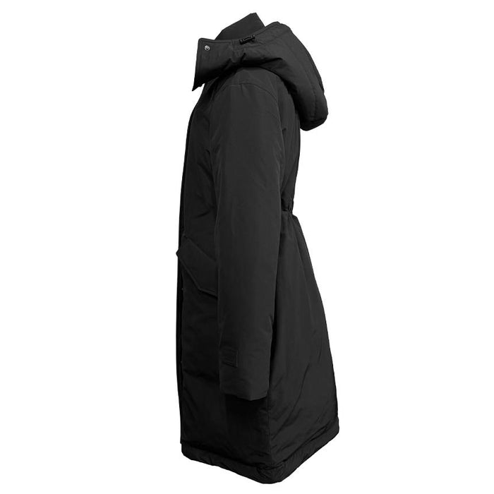 BURBERRY Black Long Down Puffer Coat LEYBURN