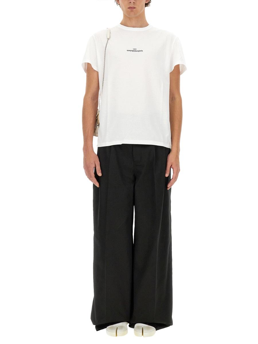 Maison Margiela Black Cotton Short Sleeve T-Shirt