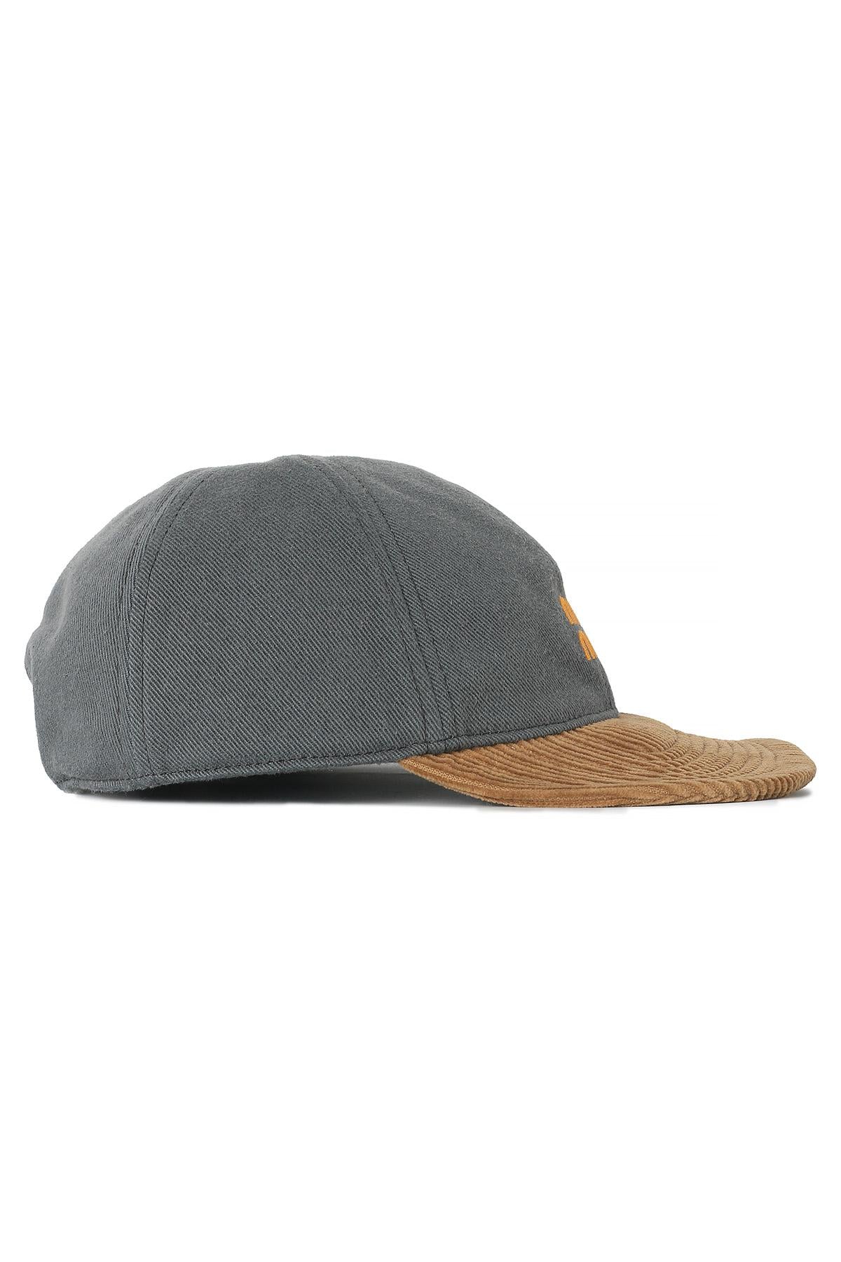 Miu Miu Gray Denim Corduroy Baseball Cap 5HC369 2CWD F0031