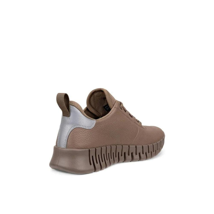 ecco Groove Women’s Leather Low-Top Sneakers Gray