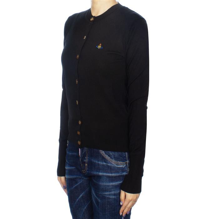 Vivienne Westwood Wool Silk Bea Cardigan Black