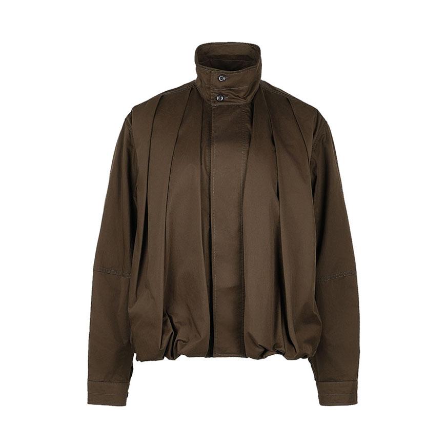 Lemaire Women’s Soft Pleated Blouson Jacket Gray