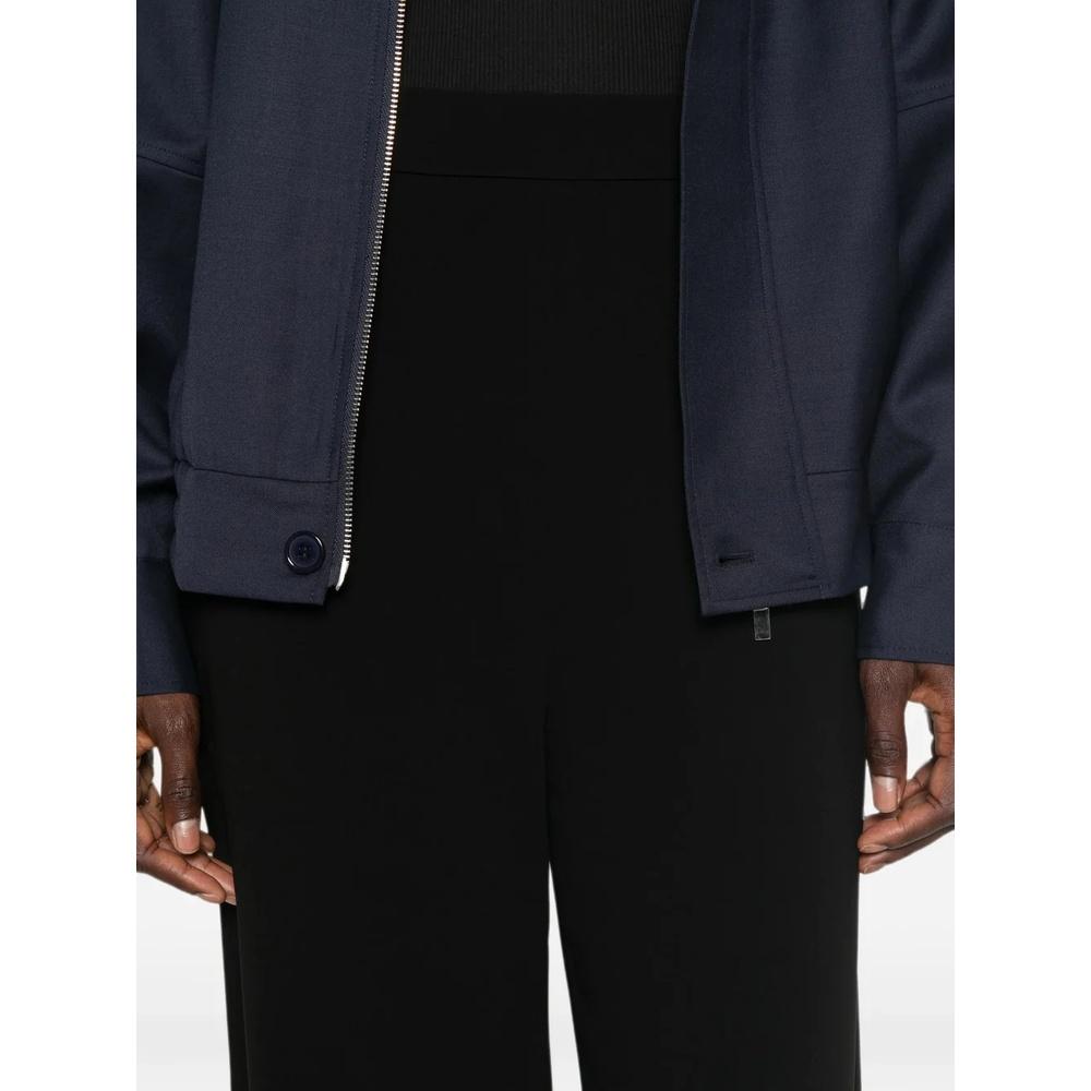 Max Mara Women’s Classic Pants Slacks Black Wool Blend