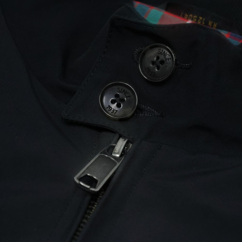 BARACUTA G9 Harrington Jacket for Men Navy Cotton Blend